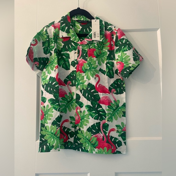 Janie and Jack Flamingo shirt NWT 8yrs - Picture 5 of 6